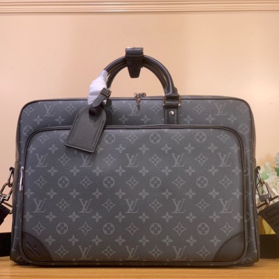 Louis Vuitton - Weekender Handbag M11512 Black Monogram Eclipse Canvas Briefcase