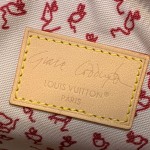 Louis Vuitton Speedy 20 Bandoulière Handbag with Cat Charm in Meowgram Canvas