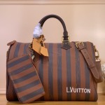 Louis Vuitton Speedy P9 Bandoulière 40 M24417 - Stripes Monogram Leather Handbag