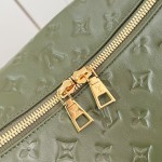 Louis Vuitton Coussin Hobo MM M15228 Green with Monogram Embossing and Chunky Chain Handle (14.96 x 12.99 x 3.94 inches)