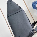 Louis Vuitton Avenue Small Shoulder Bag in Monogram Eclipse Coated Canvas