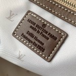 Louis Vuitton Keepall Bandoulière 50 Pharrell Williams x Nigo Edition in Monogram Suede Leather with Climbing Hook Buckle and Metal Plaque
