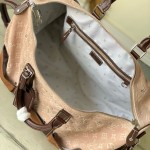 Louis Vuitton Keepall Bandoulière 50 Pharrell Williams x Nigo Edition in Monogram Suede Leather with Climbing Hook Buckle and Metal Plaque