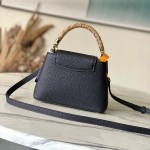 Louis Vuitton Capucines Mini Handbag with rhinestone LV letters and Flower Crown handle