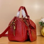 Louis Vuitton Speedy P9 Bandoulière 25 M24425 - Brown Crocodile-Embossed Leather Handbag with Monogram