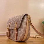 Louis Vuitton Escape Handbag M15134 featuring the Meowgram pattern and hand-painted cat leather embellishment