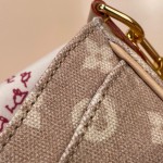 Louis Vuitton Escape Handbag M15134 featuring the Meowgram pattern and hand-painted cat leather embellishment