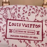 Louis Vuitton Escape Handbag M15134 featuring the Meowgram pattern and hand-painted cat leather embellishment