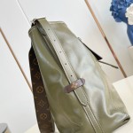 Louis Vuitton CarryAll Vibe MM Handbag in Monogram Empreinte Leather with Detachable LV Tag