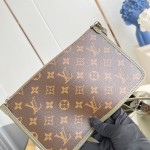 Louis Vuitton CarryAll Vibe MM Handbag in Monogram Empreinte Leather with Detachable LV Tag