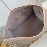 Louis Vuitton Mahina Hand It All Small Bag M24255 perforated calf leather handbag with braided chain handle