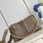 Louis Vuitton Mahina Hand It All Small Bag M24255 perforated calf leather handbag with braided chain handle