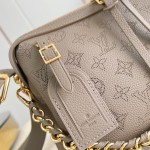 Louis Vuitton Mahina Hand It All Small Bag M24255 perforated calf leather handbag with braided chain handle