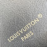 LV Coussin Backpack Medium Black replica with monogram embossed leather