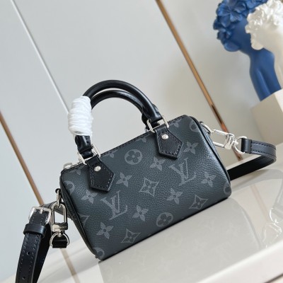 Louis Vuitton - Nano Speedy Monogram Eclipse Canvas Bag M26573