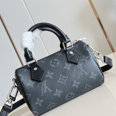 Louis Vuitton - Nano Speedy Monogram Eclipse Canvas Bag M26573