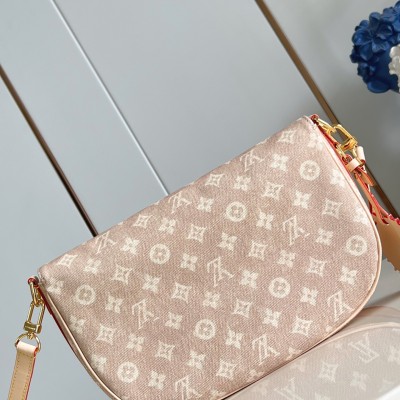 Louis Vuitton - Escape Handbag from the LV Travels with Grace Coddington Collection with Meowgram Pattern and Leather Cat Detail