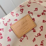 Louis Vuitton Escape Handbag with Meowgram Pattern and Leather Cat Detail from LV Travels with Grace Coddington Collection