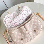 Louis Vuitton Escape Handbag with Meowgram Pattern and Leather Cat Detail from LV Travels with Grace Coddington Collection