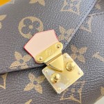 Louis Vuitton M42265 Nice Cosmetic Bag in Premium Italian Leather with Hidden Zipper Pocket