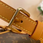 Louis Vuitton Satchel Mini Bag M26805 - Monogram Canvas with Aged Leather and Metallic Hardware