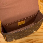 Louis Vuitton Satchel Mini Bag M26805 - Monogram Canvas with Aged Leather and Metallic Hardware