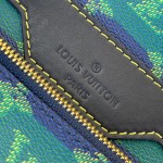 Louis Vuitton Trio Messenger Bag M26026 - Blue-Green Monogram Heritage Canvas with Striped Shoulder Strap