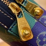 Louis Vuitton Sac Avenue Slingbag PM M26419 - Blue-Green Monogram Heritage Canvas with Shoulder Strap