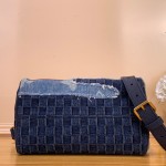 Louis Vuitton Speedy Bandoulière 25 M15276 - Denim and Colorblock with Monogram patches