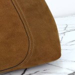 Gucci 837466 Brown Suede Leather Handbag