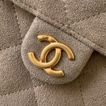 Chanel 25K Drawstring Bucket Bag AS5311 Brown Blue Green Suede