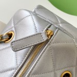 Chanel 25K Bowling Bag AS5791 in Black, Red, Beige, and Silver