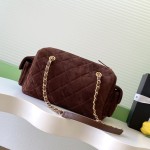 Chanel 25K Bowling Bag AS5791 in Black, Red, Beige, and Silver