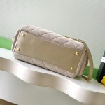 Chanel 25K Bowling Bag AS5791 in Black, Red, Beige, and Silver