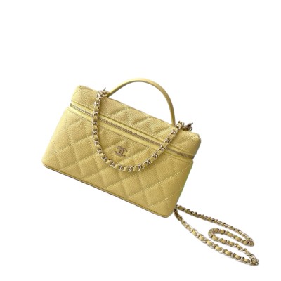 Chanel - 25BLP Handle Box Bag Caviar Calfskin Leather AP440700108 