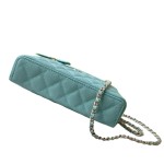 Chanel 25BLP Handle Box Bag Caviar Calfskin Black Gold Hardware