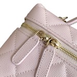Chanel 25BLP Handle Box Bag Caviar Calfskin Black Gold Hardware