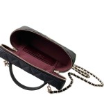 Chanel 25BLP Handle Box Bag Caviar Calfskin Black Gold Hardware