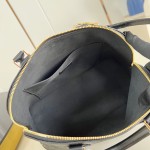 Louis Vuitton Alma PM Handbag in Monogram Canvas with Gold Lock and Key and Detachable Shoulder Strap