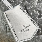 Louis Vuitton Alma PM Handbag in Monogram Canvas with Gold Lock and Key and Detachable Shoulder Strap
