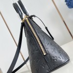Louis Vuitton Alma PM Handbag in Monogram Canvas with Gold Lock and Key and Detachable Shoulder Strap