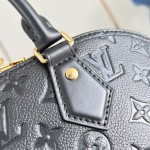 Louis Vuitton Alma PM Handbag in Monogram Canvas with Gold Lock and Key and Detachable Shoulder Strap