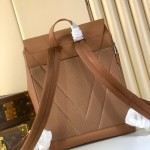Louis Vuitton Fastline Backpack M26023 in waxed cowhide leather with embossed LV letters and padded laptop compartment