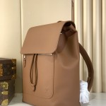 Louis Vuitton Fastline Backpack M26023 in waxed cowhide leather with embossed LV letters and padded laptop compartment