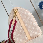 Louis Vuitton M25787 Keepall Bandoulière 45 Travel Bag with Meowgram Canvas and Cat-Shaped Logo