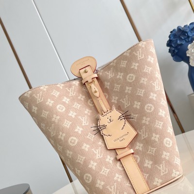 Louis Vuitton - M25727 All In Large Tote - Meowgram Canvas with Leather Trims and Cat-Shaped Key Pouch
