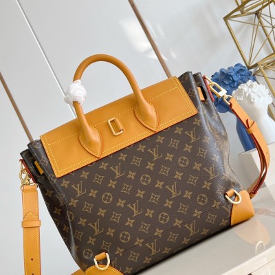 Louis Vuitton - M25989 Steamer 30 Handbag - Pharrell Williams Design, Monogram Canvas, Versatile Functionality