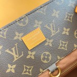 Louis Vuitton M25989 Steamer 30 Handbag with Monogram Canvas and Dual Front Pockets