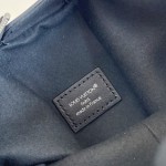 Louis Vuitton M26226 Side Trunk East West Handbag with Monogram Eclipse Canvas and Chain Strap