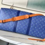 Louis Vuitton M26864 Blue Heritage Keepall 50 Men’s Bag, 2026 Early Spring Collection